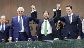 Durante posse da nova mesa diretora da Alego, Caiado pede que Poderes busquem equilíbrio fiscal